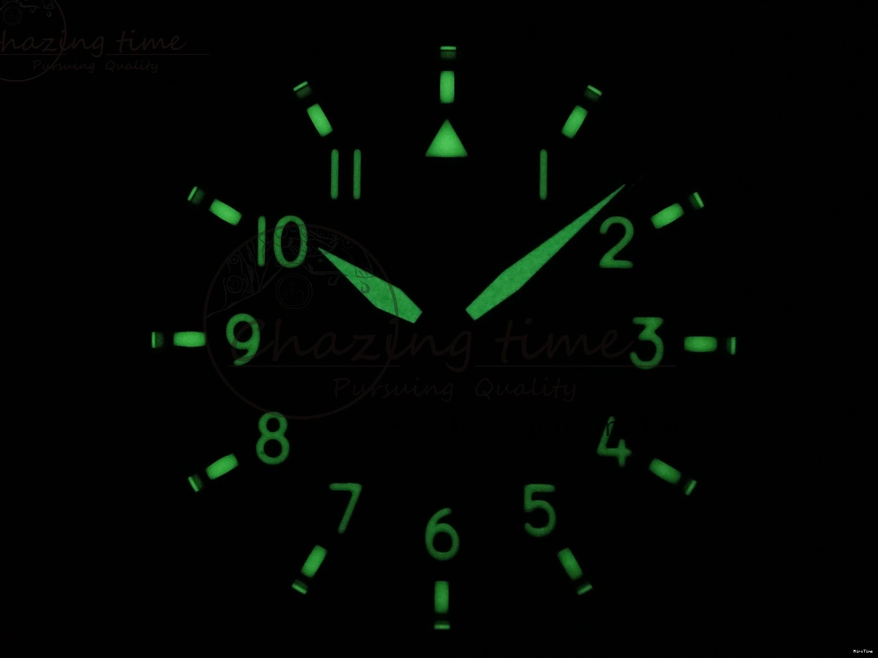 MIROTIME 0117 Big Pilot IW329802 M+F 1:1 Best Edition Green Dial on Green Nylon Strap MY Unique 7002